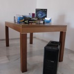 Los componentes y la caja del ordenador