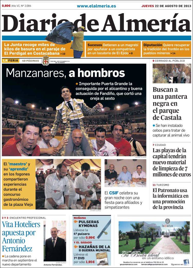 Un alcalde de portada