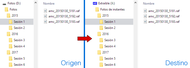 Exportar imágenes manteniendo la estructura de las carpetas o directorios (no ha sido tan difícil ¿verdad?)